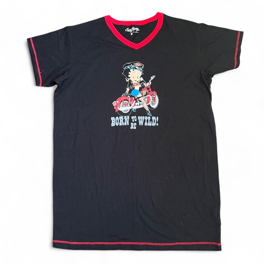 Betty Boop Women's Black  T-shirt